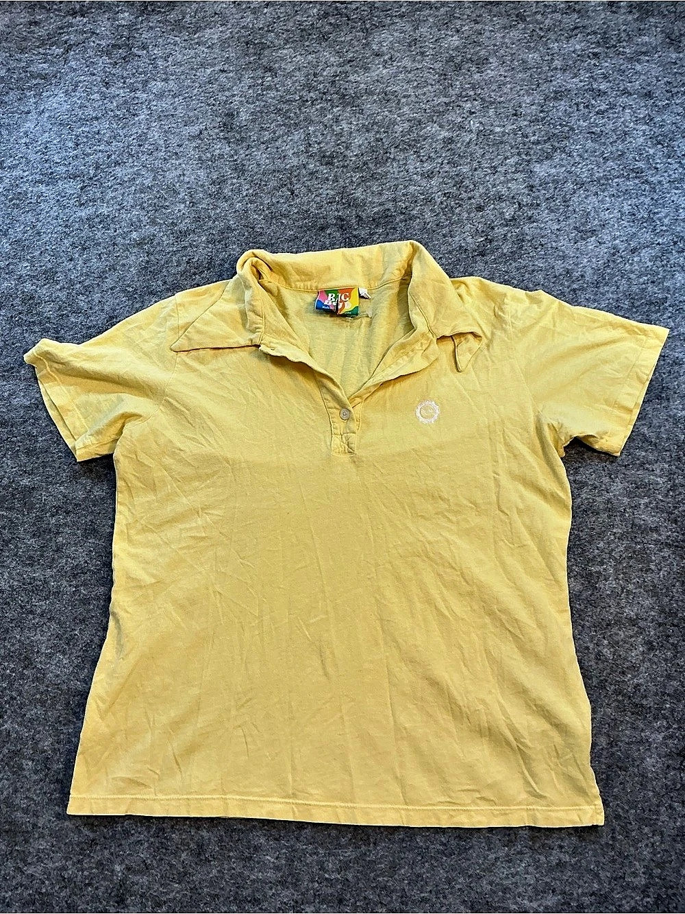 Big Bud Yellow Polo Top Size Medium Like New